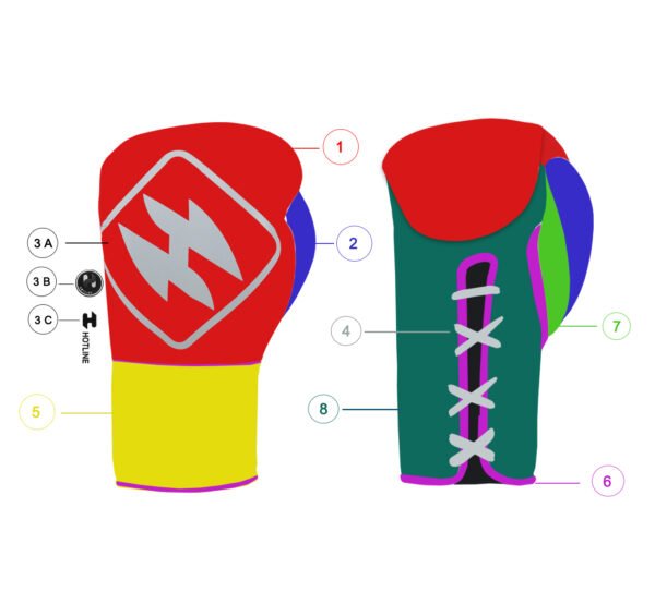 Hotline Lace Boxing Gloves (Custom Color)