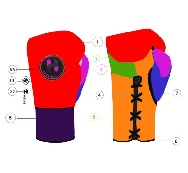 Hotline Lace Boxing Gloves (Custom Color)
